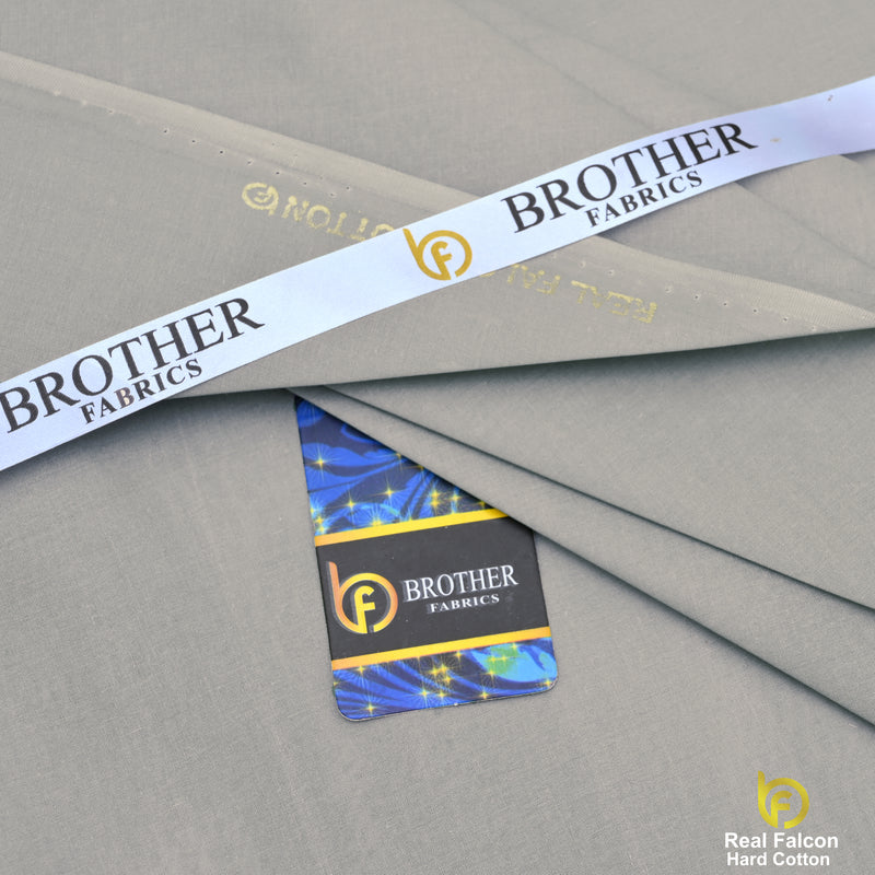 Brother Fabrics Real Falcon Hard Cotton – Stone Grey Premium Suiting Fabric