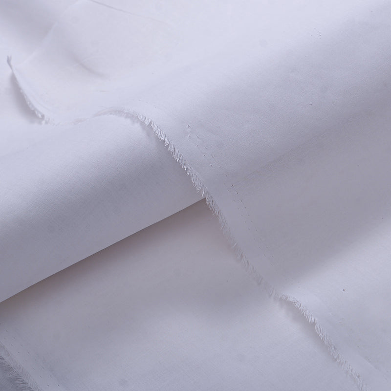 Classic Off-White Unstitched Soft Cotton/Latha Fabric for Men’s Suits-2