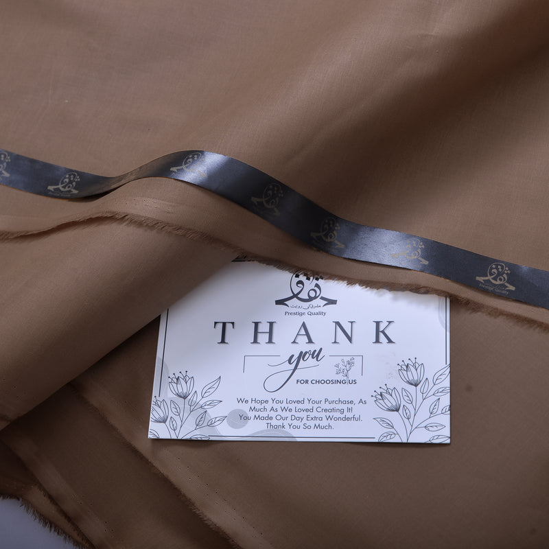 Classic Warm Brown Unstitched Wash & Wear Fabric for Men’s Suits-20