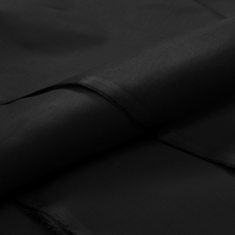 Classic Black Unstitched Wash & Wear Fabric for Men’s Suits-19