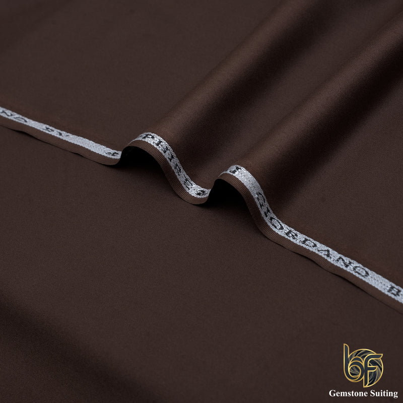 Gemstone Premium Brown Suiting Fabric-2