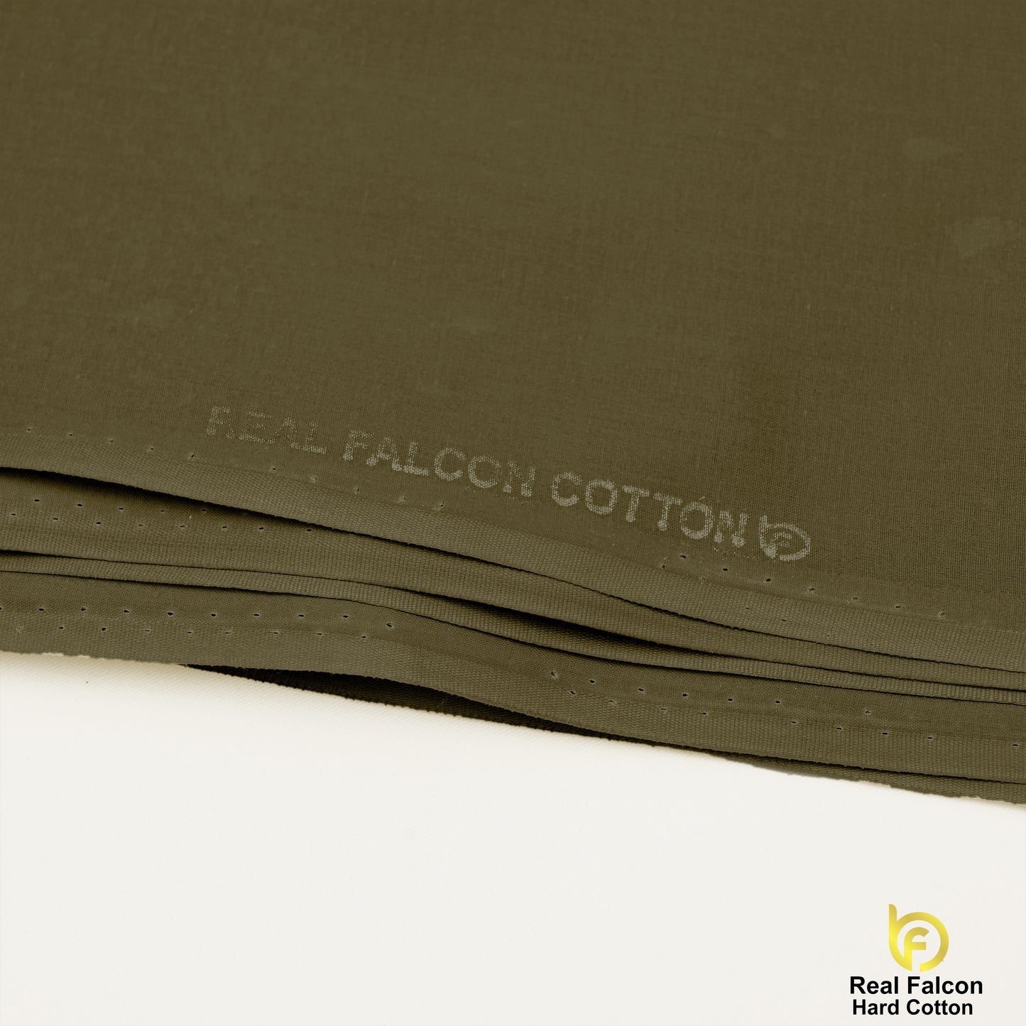 Brother Fabrics Real Falcon Hard Cotton – Olive Green Premium Suiting Fabric