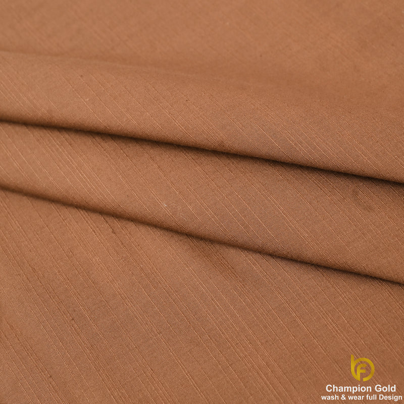 Champion Gold – Copper Brown | Premium Wash & Wear Full Design Fabric