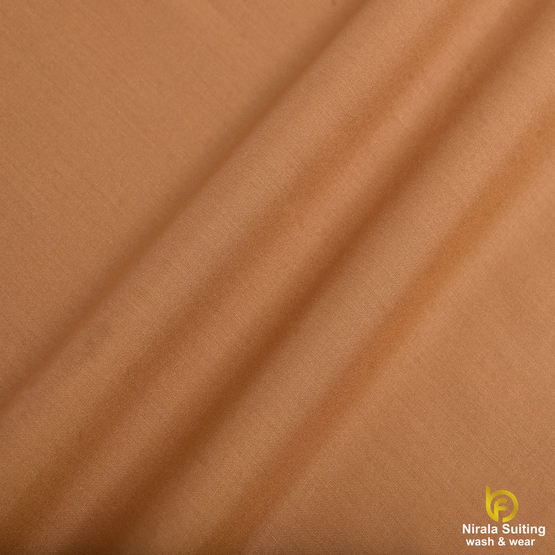 Brother Fabrics Nirala Suiting – Desert Camel | Premium Wash & Wear Fabric