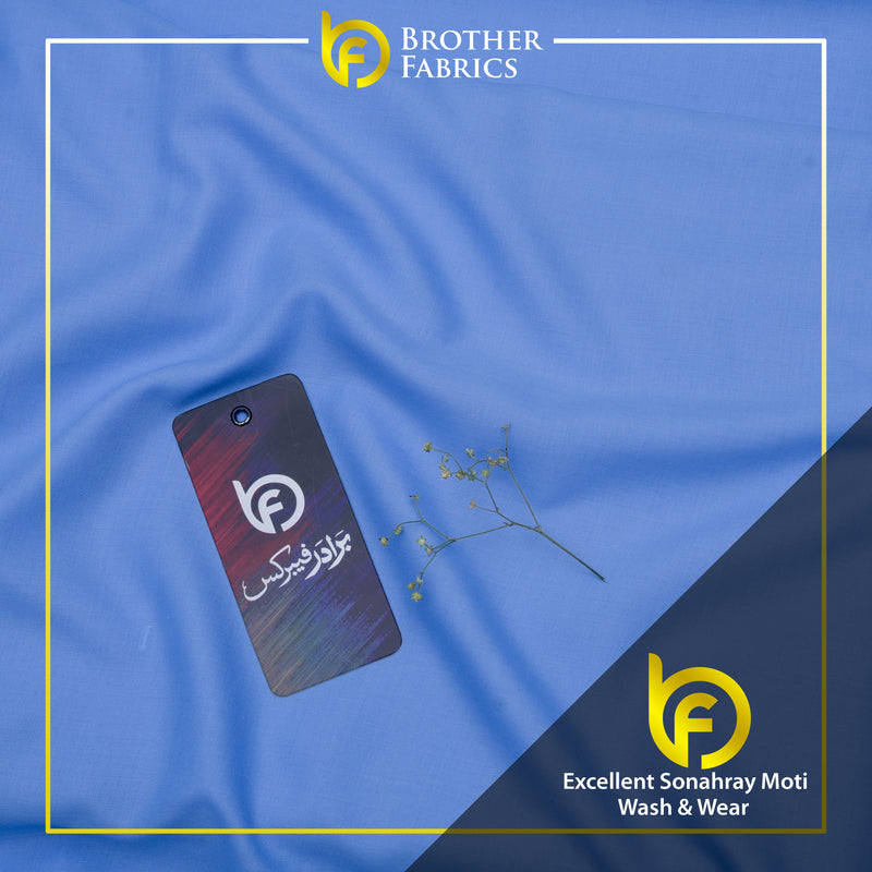 Brother Fabrics Excellent Sonahray Moti Wash & Wear – Sky Sapphire