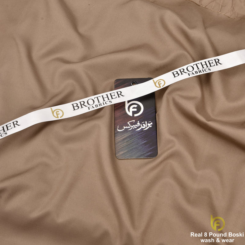 Desert Taupe Real 8 Pound Boski Wash & Wear Fabric | Brother Fabrics