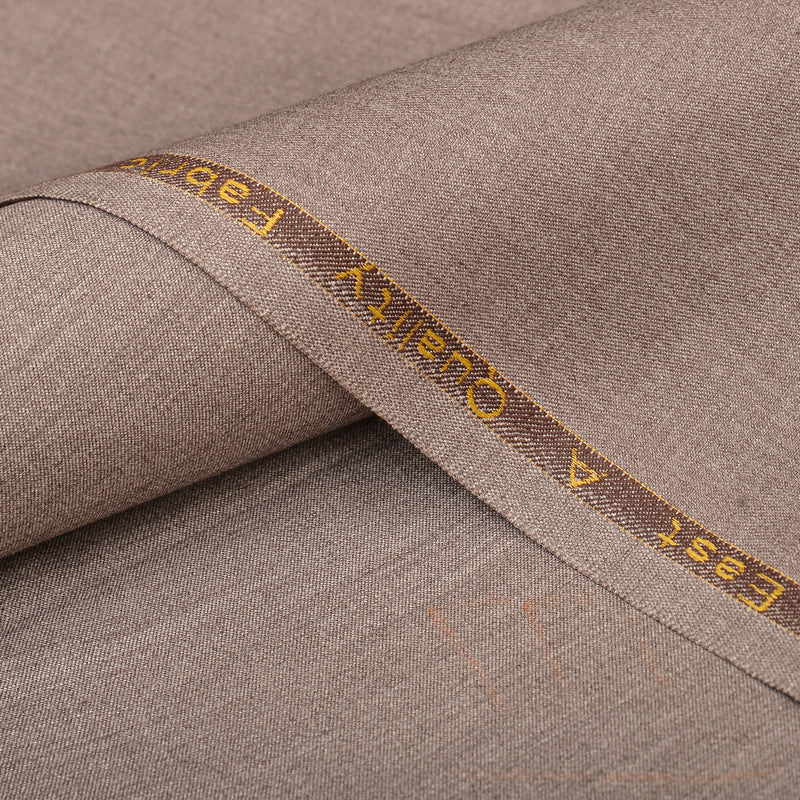 Twister Wool Premium Warm Taupe Unstitched Men’s Suiting Fabric
