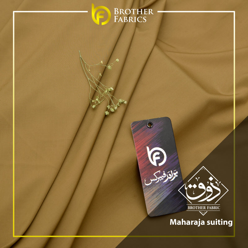 Maharaja Suiting Brother Fabrics – Desert Gold Khaki