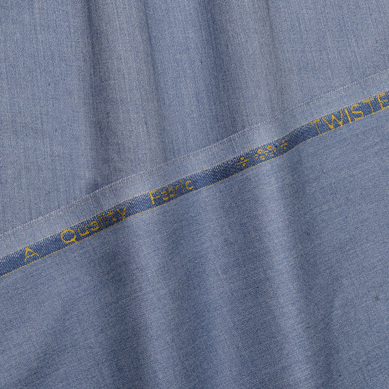 Brother Fabrics Premium Dusty Blue Unstitched Men’s Suiting Fabric