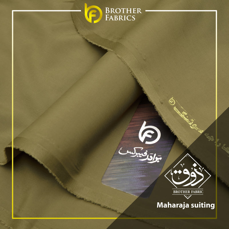 Maharaja Suiting Brother Fabrics – Olive Sage Prestige