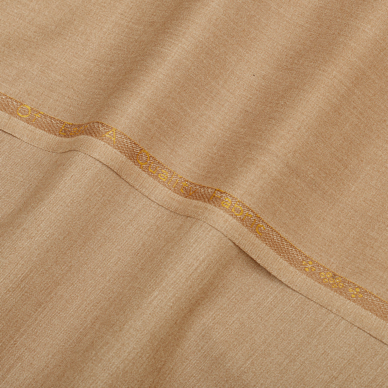 Brother Fabrics Premium Warm Sandy Beige Unstitched Men’s Suiting Fabric