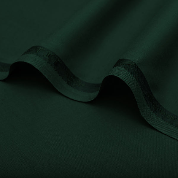 Classic Emerald Forest Green Unstitched Wash & Wear Fabric for Men’s Suits-6