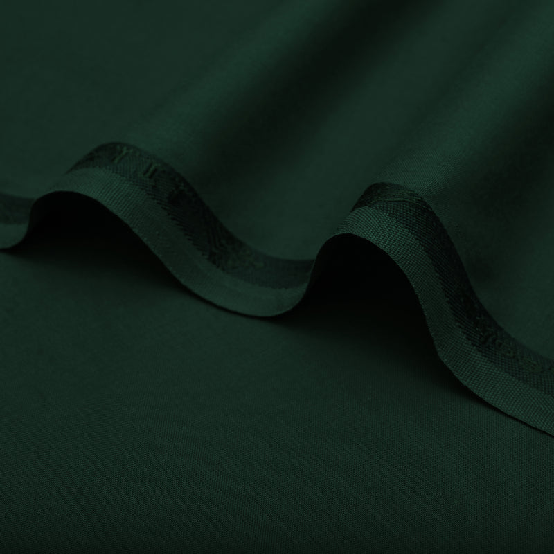 Classic Emerald Forest Green Unstitched Wash & Wear Fabric for Men’s Suits-6