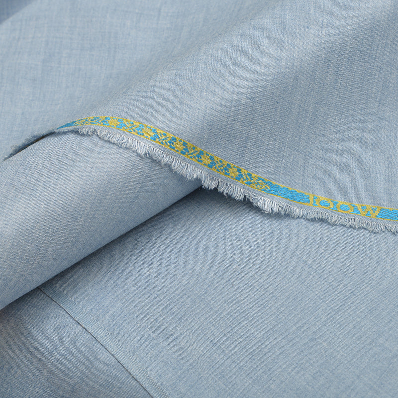 Sonata Premium Textured Sky Blue Unstitched Men’s Suiting Fabric