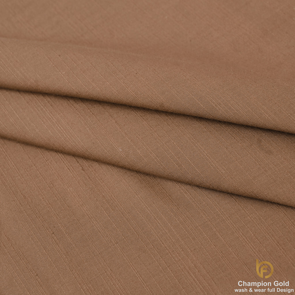 Champion Gold – Walnut Brown | Premium Wash & Wear Full Design Fabric