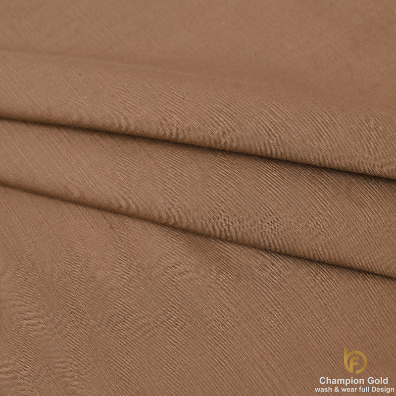 Champion Gold – Walnut Brown | Premium Wash & Wear Full Design Fabric