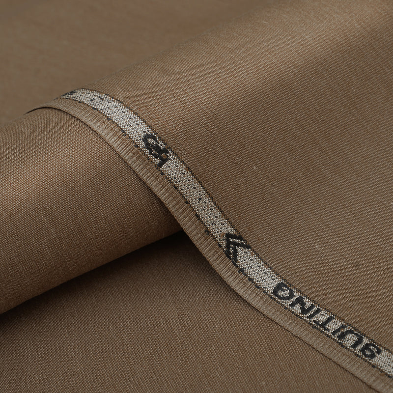 Obal Premium Khaki Brown Unstitched Men’s Suiting Fabric