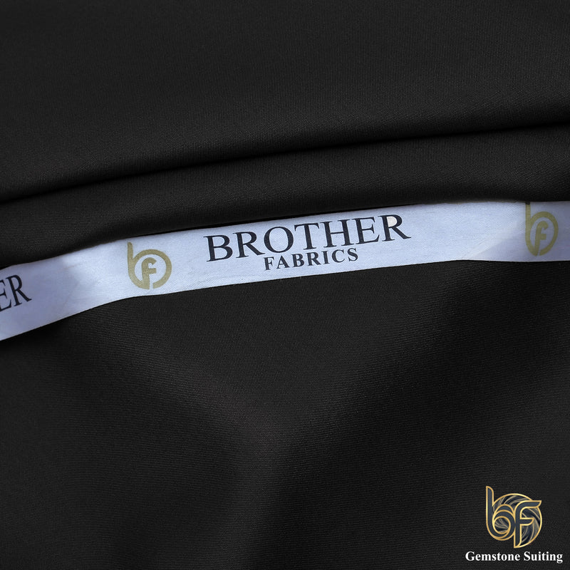 Midnight Black — Premium Formal Suiting Fabric-9