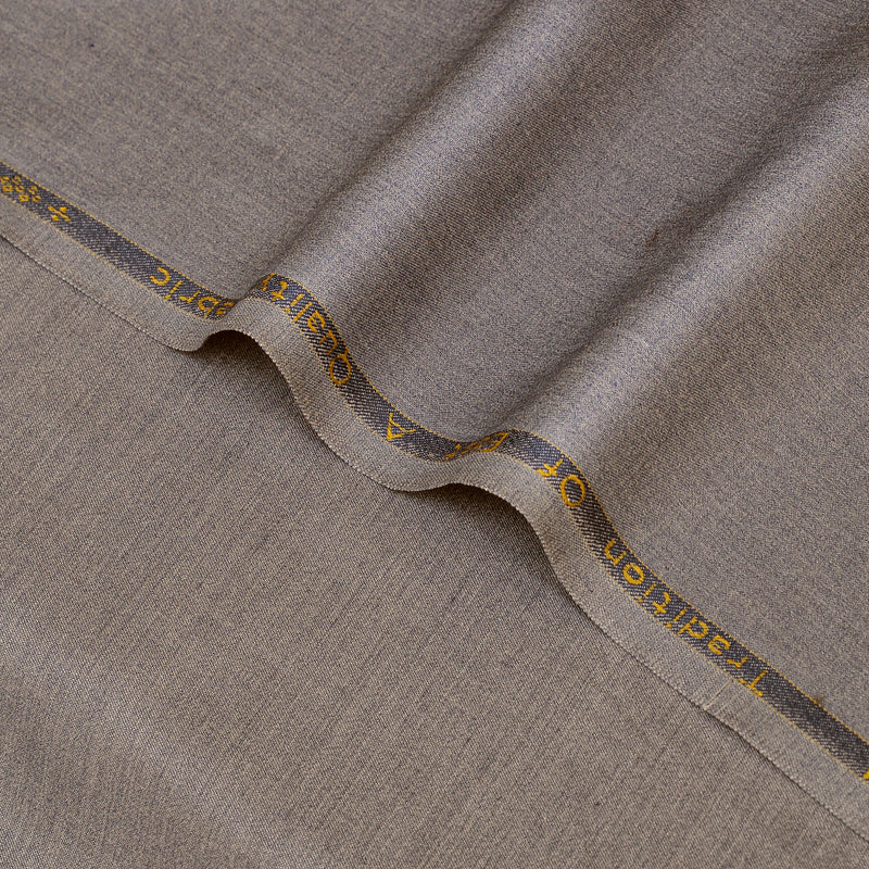 Twister Premium Warm Taupe Unstitched Men’s Suiting Fabric