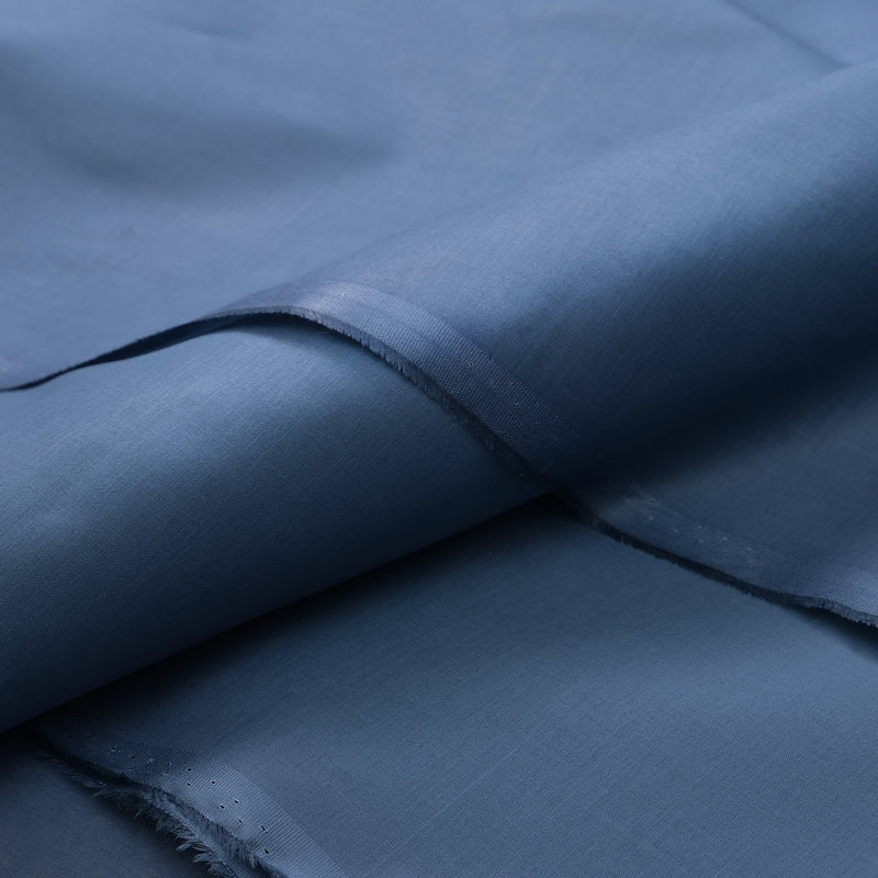 Classic Steel Blue Unstitched Wash & Wear Fabric for Men’s Suits-3
