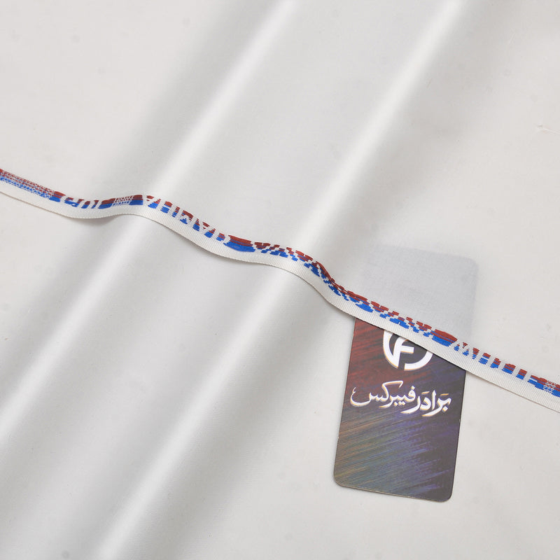 Premium Off-White Unstitched Men’s Wash & Wear Fabric