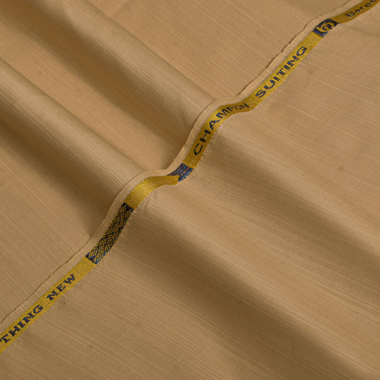 Premium Golden Beige Textured Fabric | Brother Fabrics-2