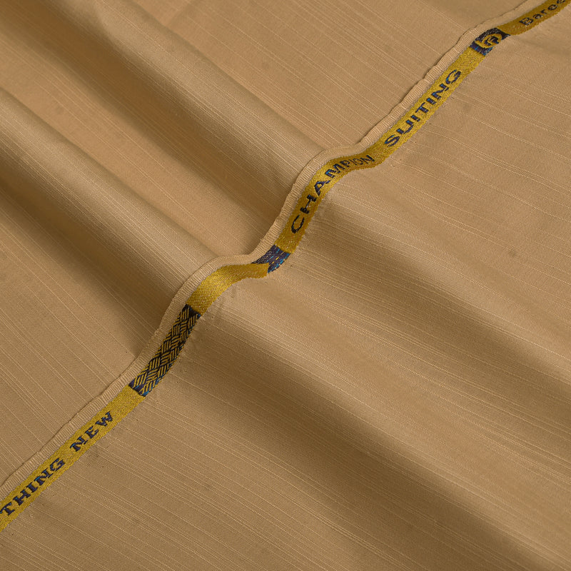 Premium Golden Beige Textured Fabric | Brother Fabrics-2