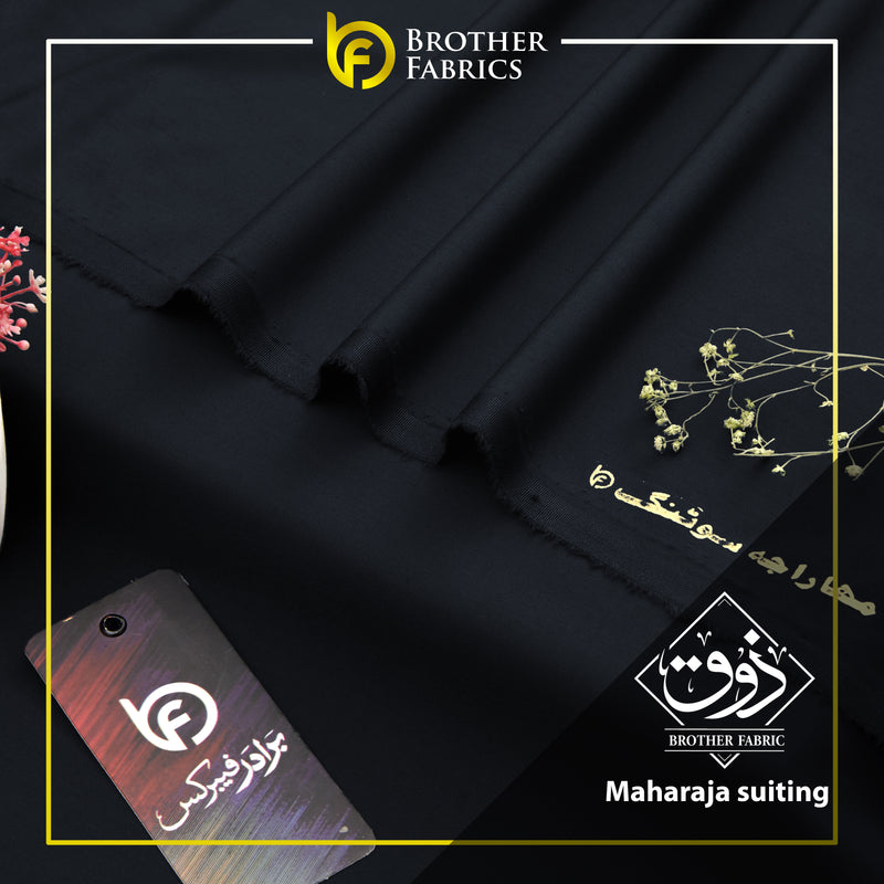 Maharaja Suiting – Brother Fabrics Imperial Midnight Black