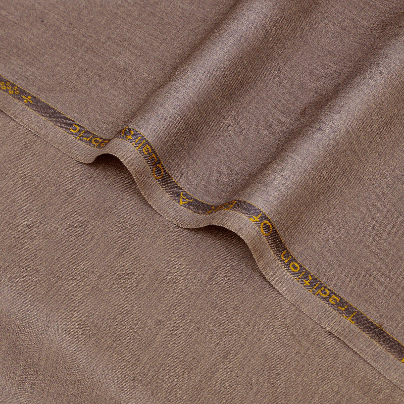 Twister Premium Warm Taupe-Brown Unstitched Men’s Suiting Fabric