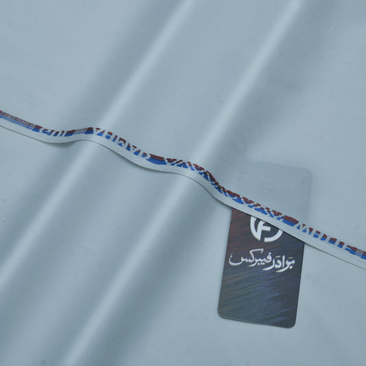Premium Ice Blue Unstitched Men’s Wash & Wear Fabric