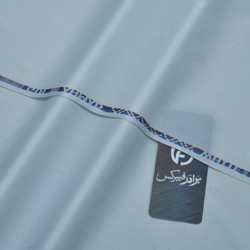 Premium Ice Blue Unstitched Men’s Wash & Wear Fabric