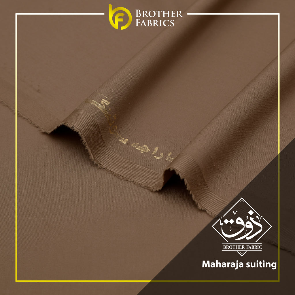 Maharaja Suiting Brother Fabrics – Desert Walnut