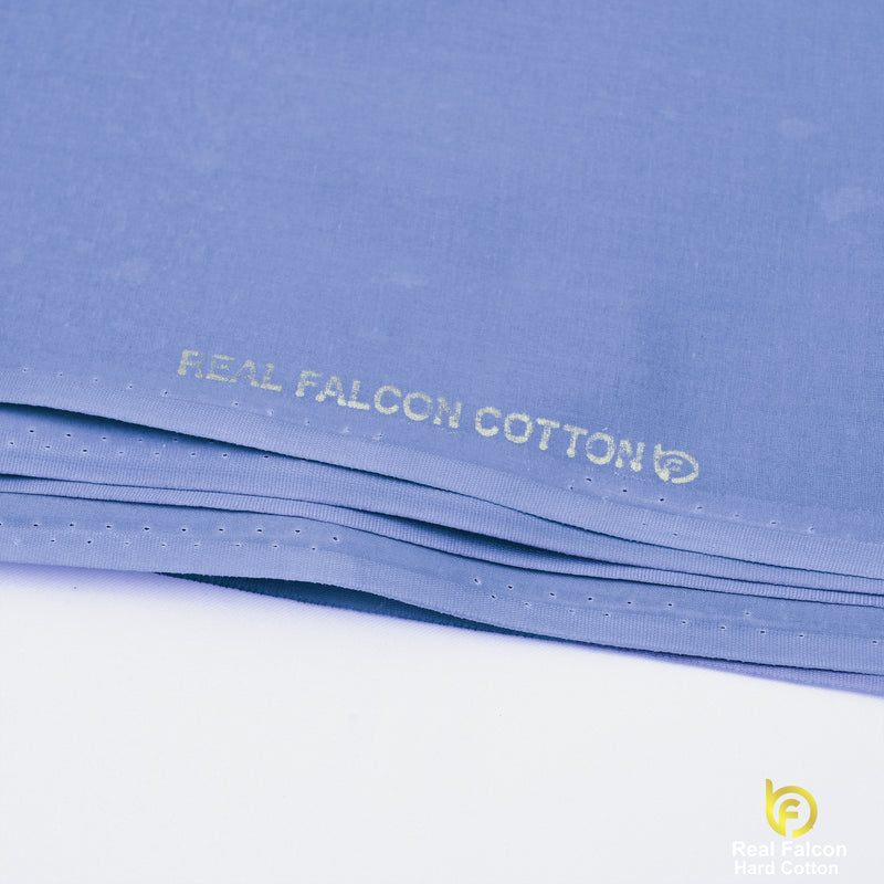 Brother Fabrics Real Falcon Hard Cotton – Sky Blue Premium Suiting Fabric