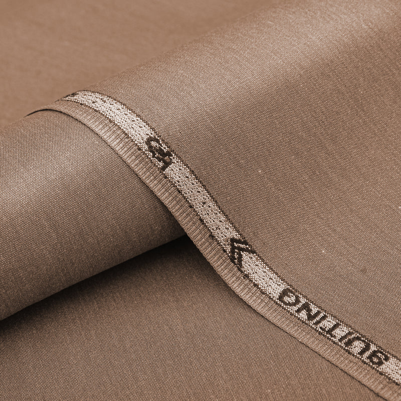 Obal Premium Taupe Brown Unstitched Men’s Suiting Fabric