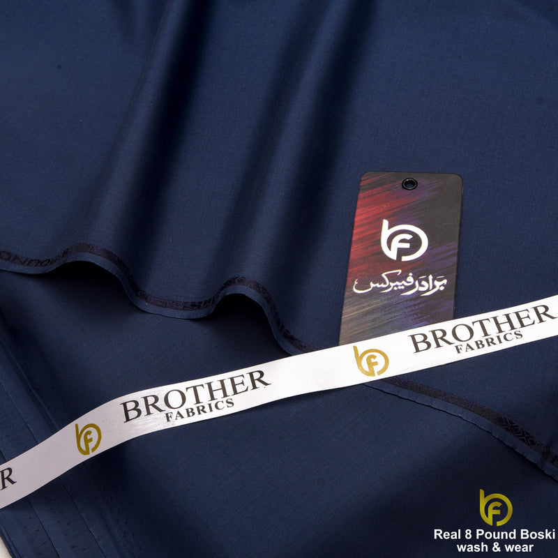 Midnight Navy Real 8 Pound Boski Wash & Wear Fabric | Brother Fabrics