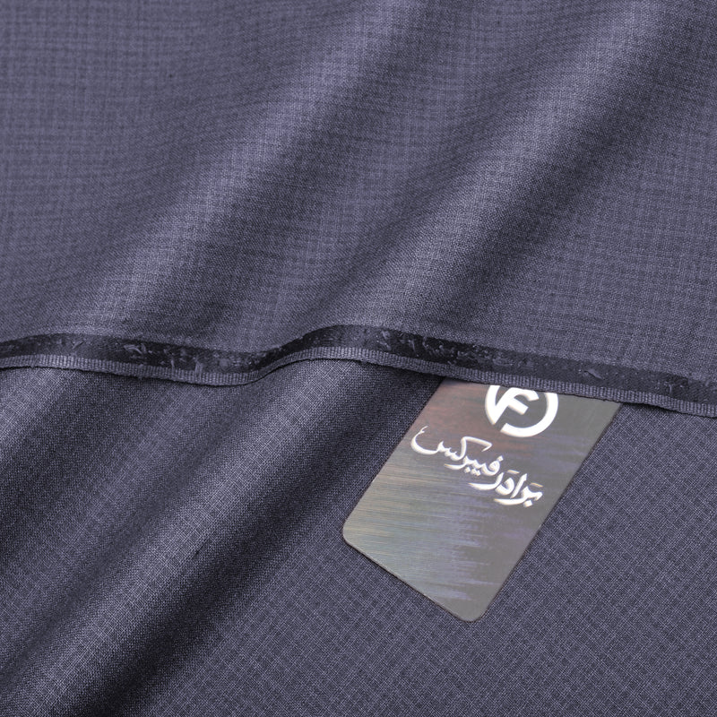 Premium Textured Charcoal Grey Unstitched Men’s Suiting Fabric