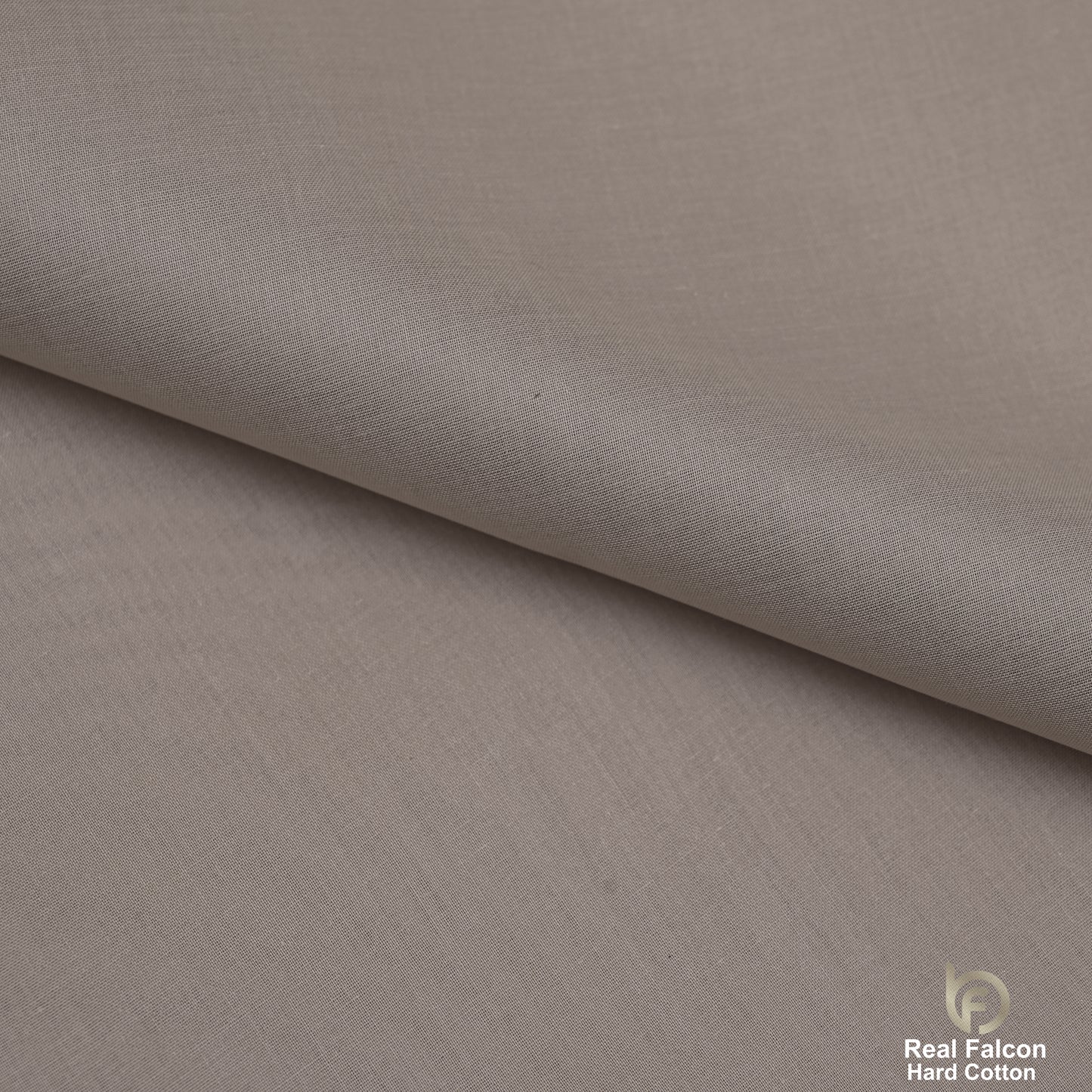 Real Falcon Hard Cotton Fabric – Premium Taupe/Grey Shade