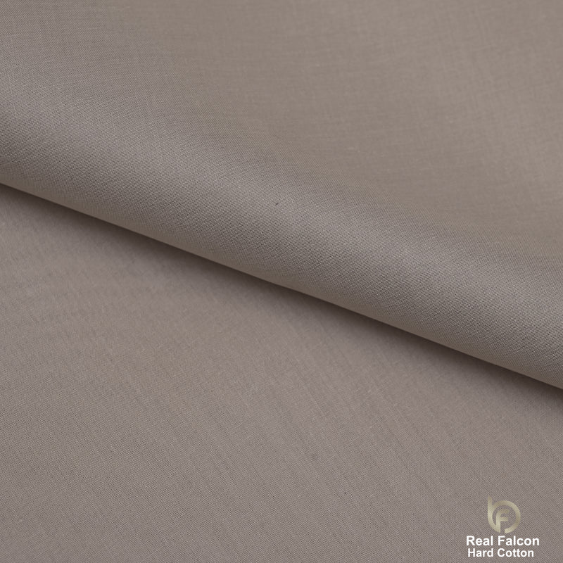 Real Falcon Hard Cotton Fabric – Premium Taupe/Grey Shade