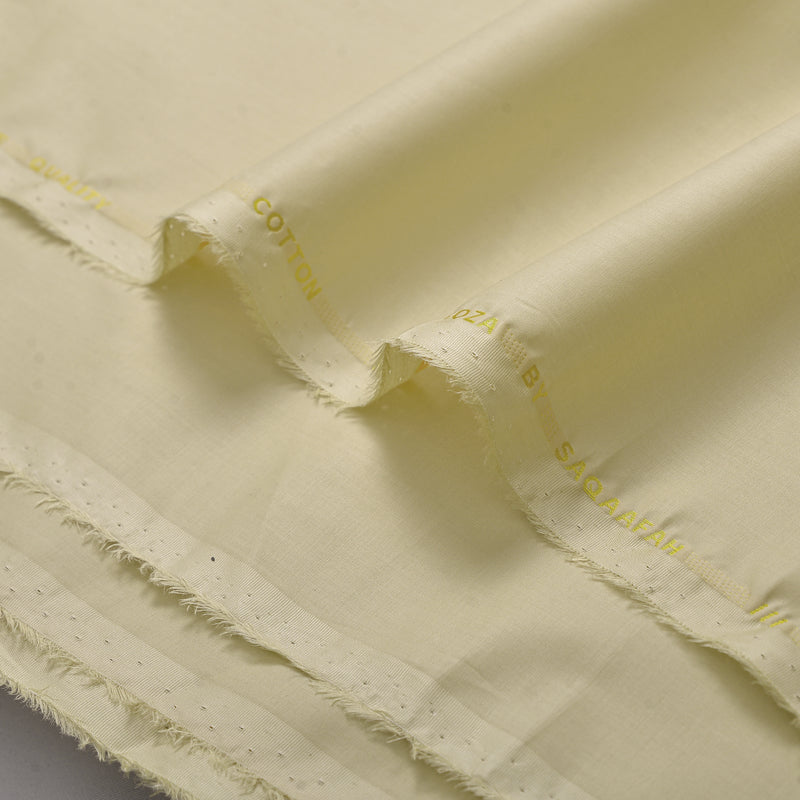 Elegant Warm Ivory Premium Cotton Fabric – Soft, Refined & Timeless-4