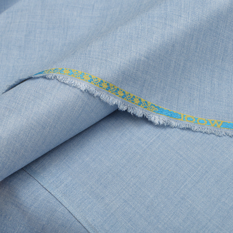 Sonata Premium Textured Light Sky Blue Unstitched Men’s Suiting Fabric