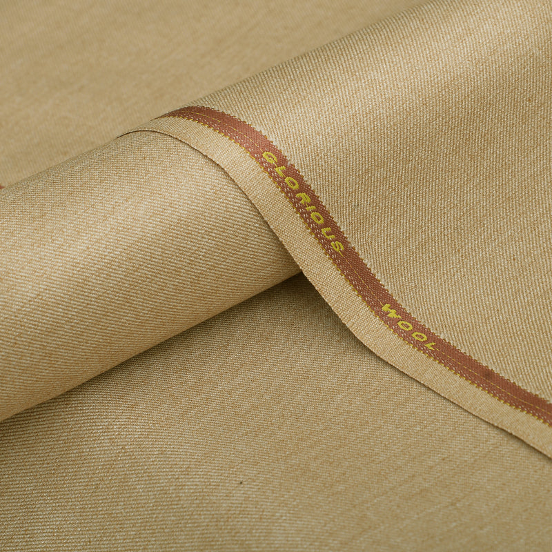 Grace Glorious Premium Golden-Beige Unstitched Men’s Suiting Fabric
