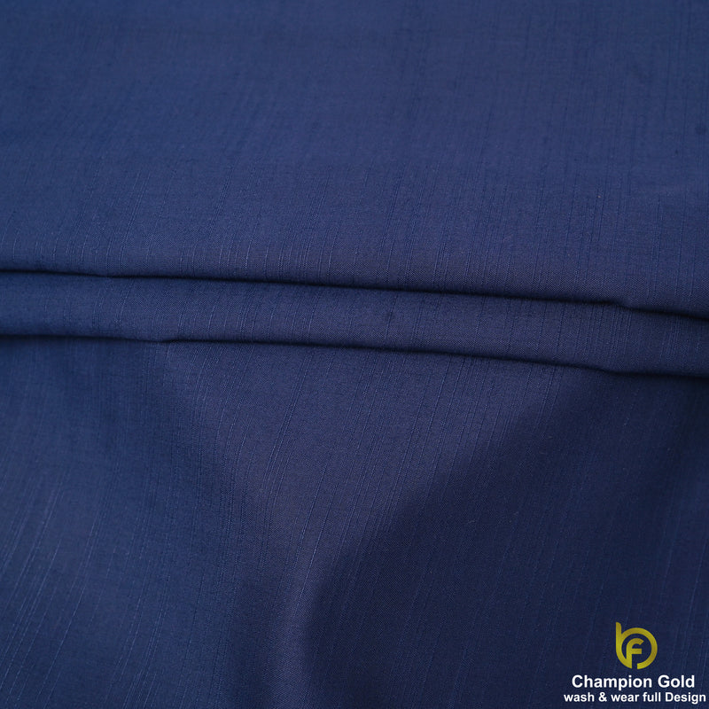 Champion Gold – Royal Navy | Premium Wash & Wear Full Design Fabric