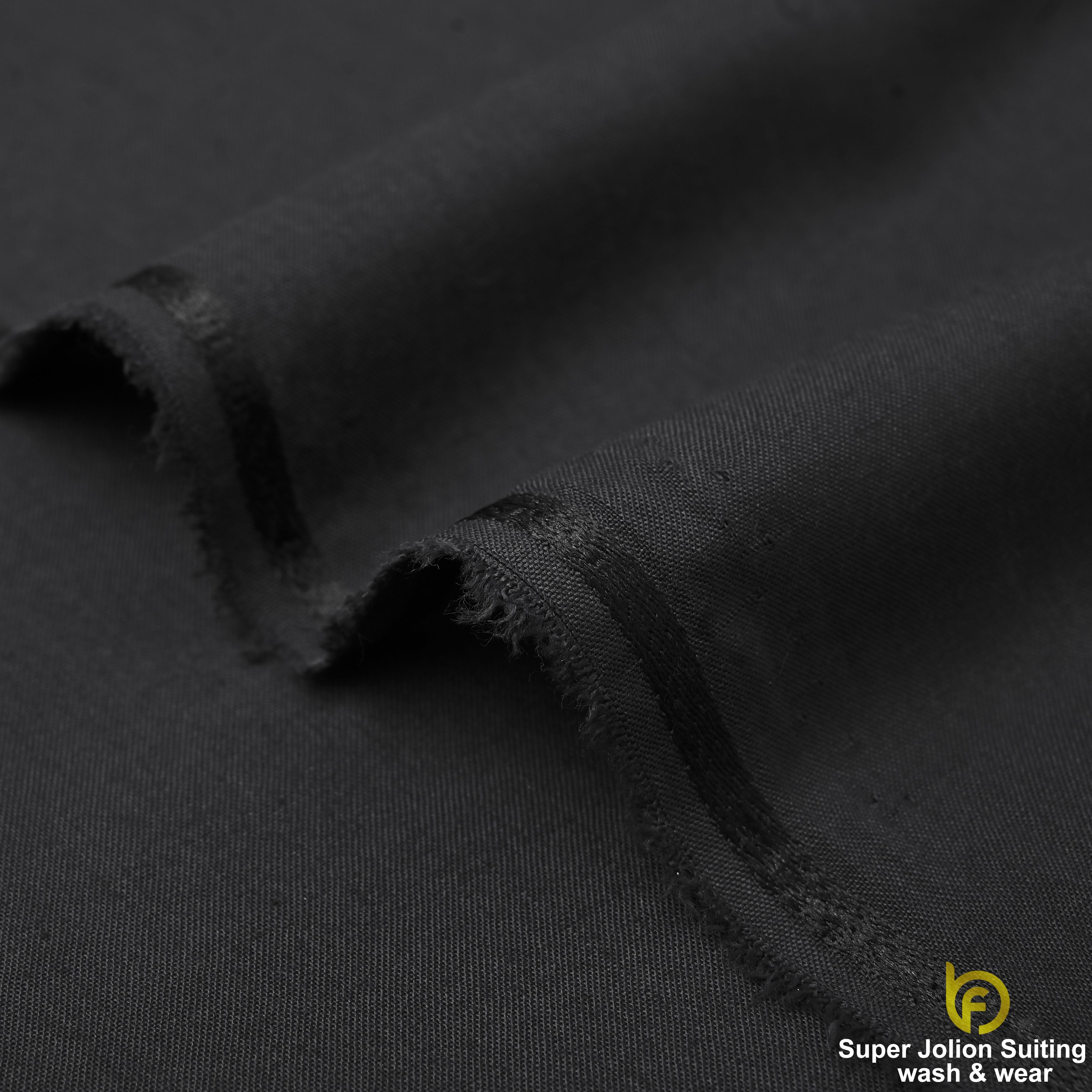 Super Jolion Wash & Wear Suiting Fabric – Jet Black