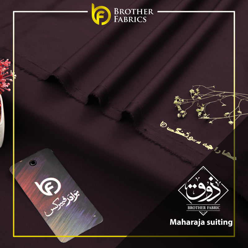 Brother Fabrics Maharaja Suiting – Imperial Burgundy Premium Wash & Wear Fabric