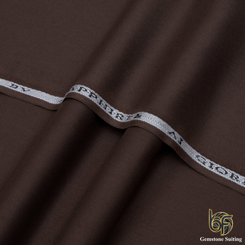 Gemstone Premium Brown Suiting Fabric-2