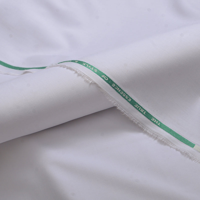 Elegant Crisp White Unstitched Fabric-11