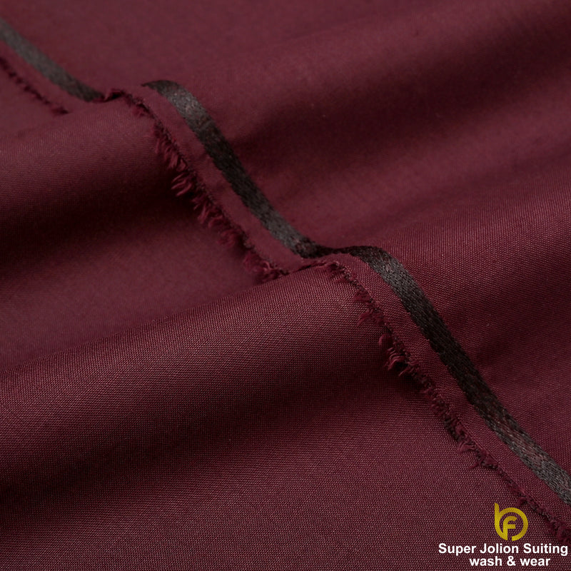 Super Jolion Wash & Wear Suiting Fabric – Maroon Burgundy