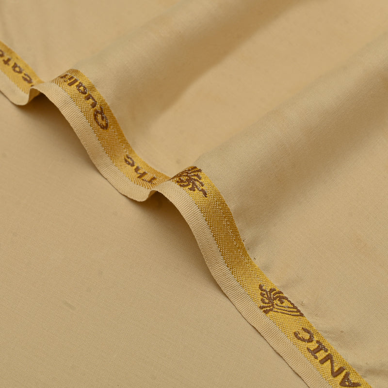 Classic Light Ochre Unstitched Wash & Wear Fabric for Men’s Suits-6