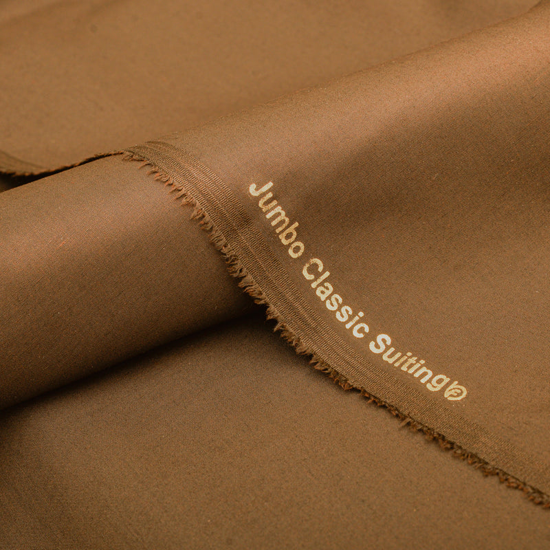 Premium Tobacco Brown Unstitched Men’s Suiting Fabric