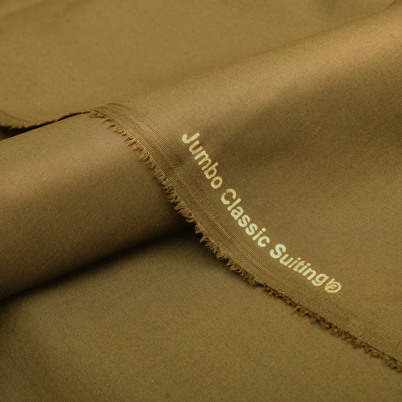 Premium Olive Green Unstitched Men’s Suiting Fabric